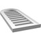 Ekena Millwork Round Top Surface Mount PVC Gable Vent: Functional, w/ 2"W x 1-1/2"P Brickmould Frame, 12"W x 28"H GVPRT12X2802SF - alternate 4